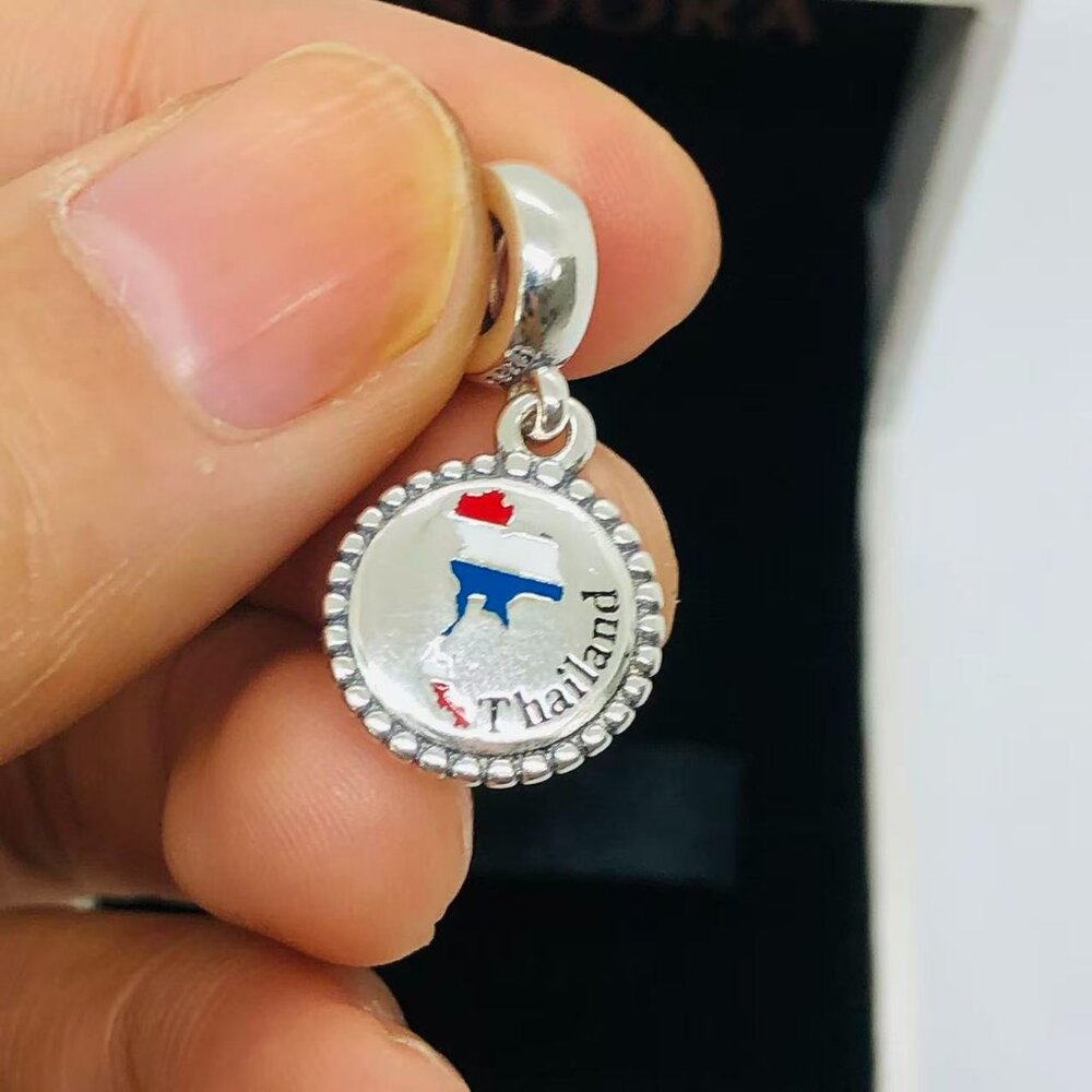 ✨🔥Pandora Thailand Map Exclusive Dangle charm